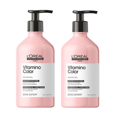 L'Oreal Professionnel Serie Expert Vitamino Color Conditioner 500ml Supersize Double in Clear