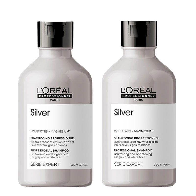 L'Oreal Professionnel Serie Expert Silver Shampoo 300ml Double in Clear - Image 1