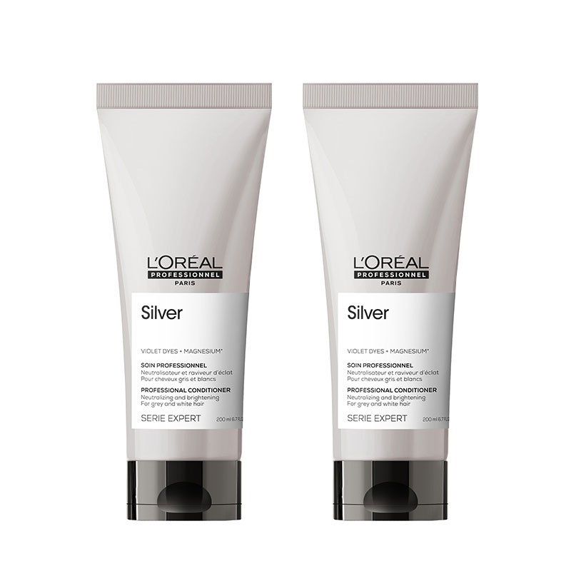 L'Oreal Professionnel Serie Expert Silver Conditioner 200ml Double in Clear - Image 1