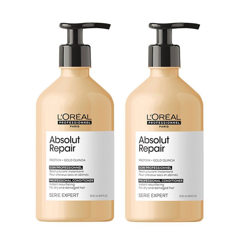 L'Oreal Professionnel Serie Expert Absolut Repair Conditioner 500ml Supersize Double in Clear - Image 1
