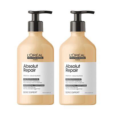 L'Oreal Professionnel Serie Expert Absolut Repair Conditioner 500ml Supersize Double in Clear