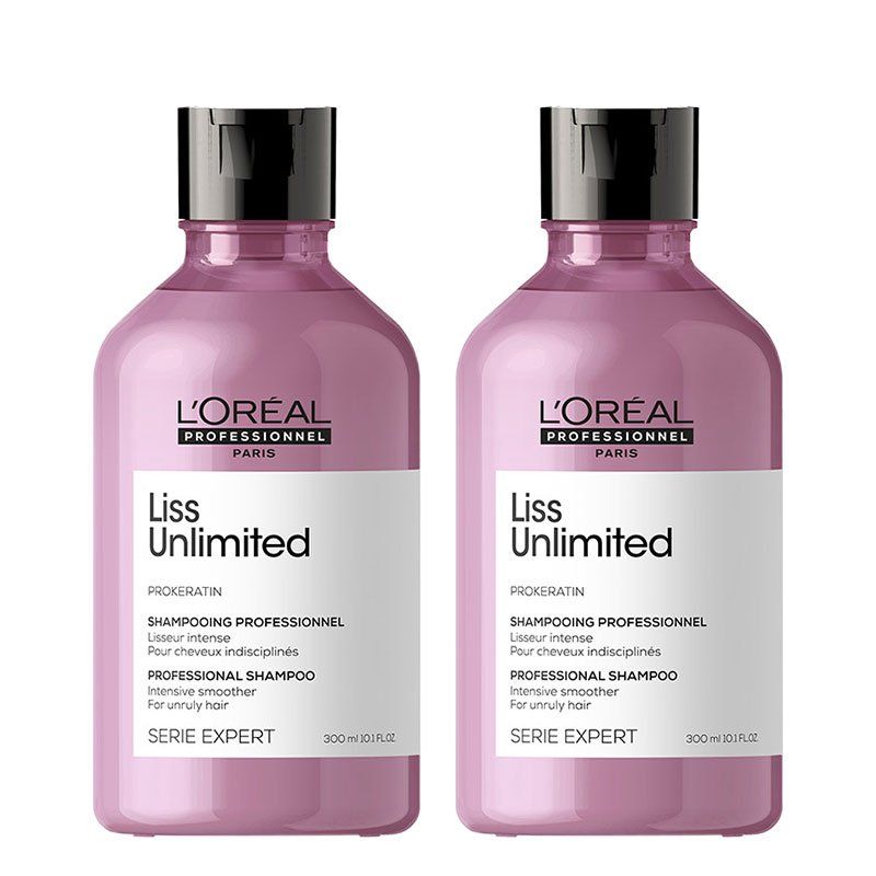 L'Oreal Professionnel Serie Expert Liss Unlimited Shampoo 300ml Double in Clear - Image 1