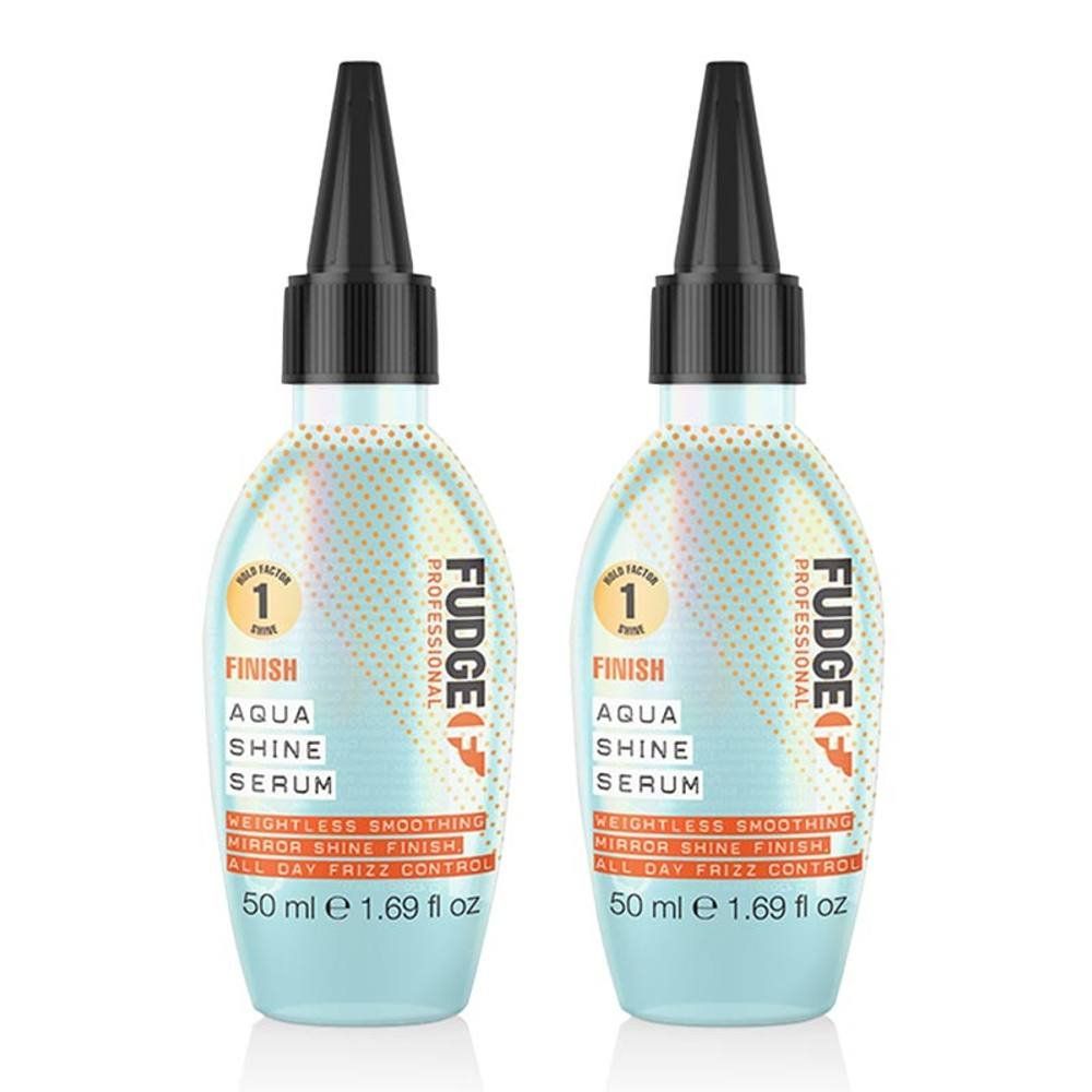 FUDGE Aqua Shine Lightweight Hair Styling Heat Protection Hair Serum 50ml Double in Clear - Image 1
