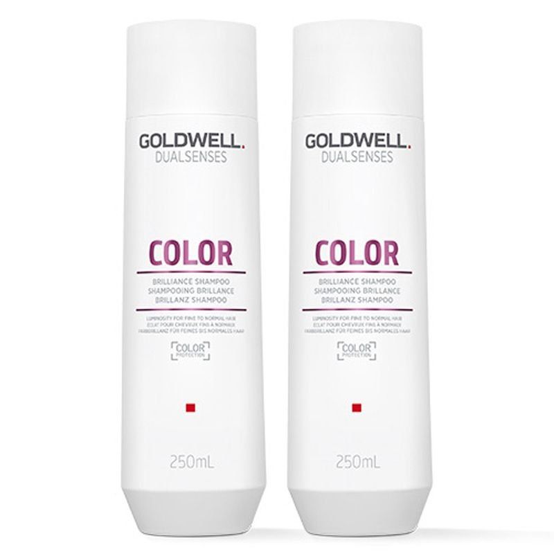 Goldwell Dual Senses Color Brilliance Shampoo 250ml Double in Clear - Image 1