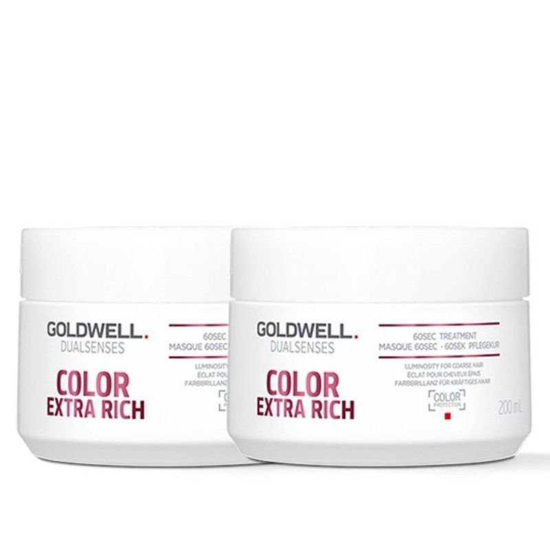 Goldwell Dual Senses Color Brilliance Extra Rich 60 Second Treatment 200ml Double in Clear - Image 1