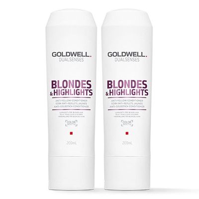 Goldwell Dual Senses Blonde & Highlights Anti-Yellow Conditioner 200ml Double