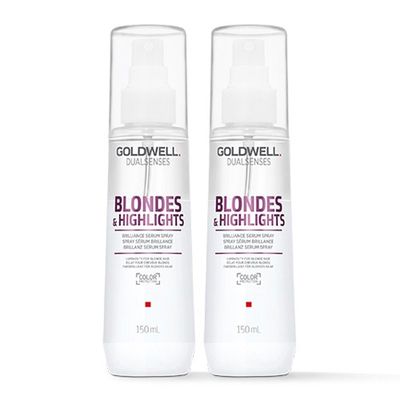 Goldwell Dual Senses Blonde & Highlights Brilliance Serum Spray 150ml Double in Clear