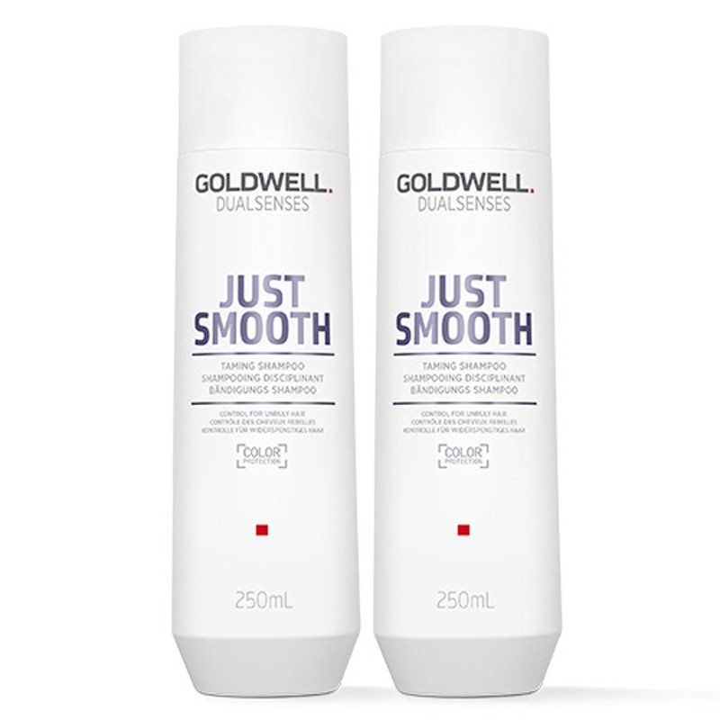 Goldwell Dual Senses Just Smooth Taming Shampoo 250ml Double in Clear - Image 1