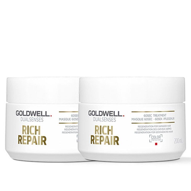 Goldwell Dual Senses Rich Repair 60 Second Treatment 200ml Double - Image 1
