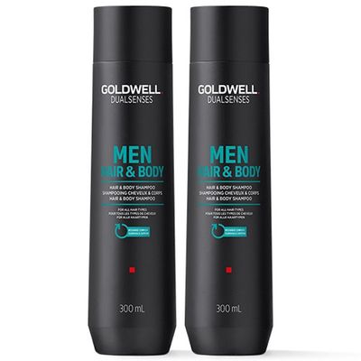 Goldwell Dual Senses Men Hair & Body Shampoo 300ml Double in Clear