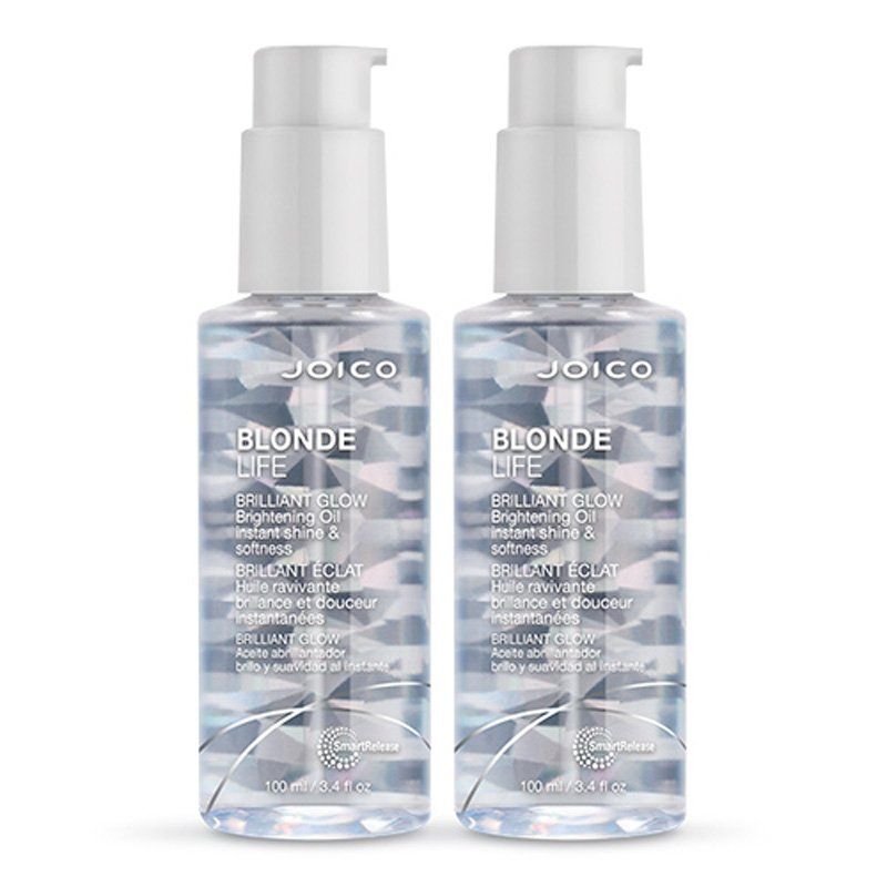 JOICO Blonde Life Brilliant Glow Brightening Oil 100ml Double in Clear - Image 1