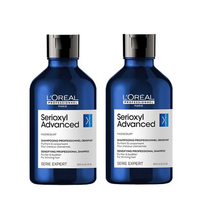L'Oreal Professionnel Serioxyl Advanced Purifier & Bodifier shampoo for thinning hair 300ml Double in Clear