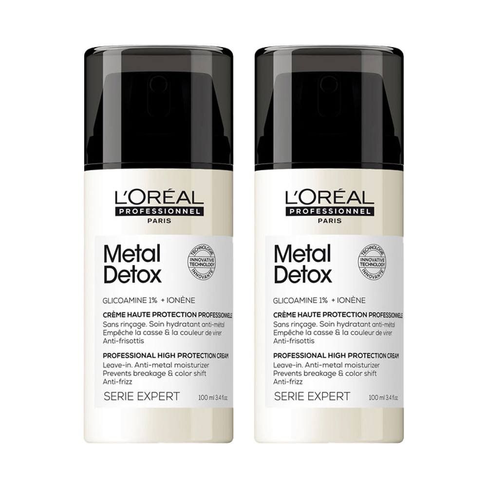 L'Oreal Professionnel Metal Detox Anti-Metal High Protection Cream 100ml Double in Clear - Image 1