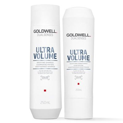 Goldwell Dual Senses Ultra Volume Bodifying Shampoo 250ml & Conditioner 200ml Duo in Clear