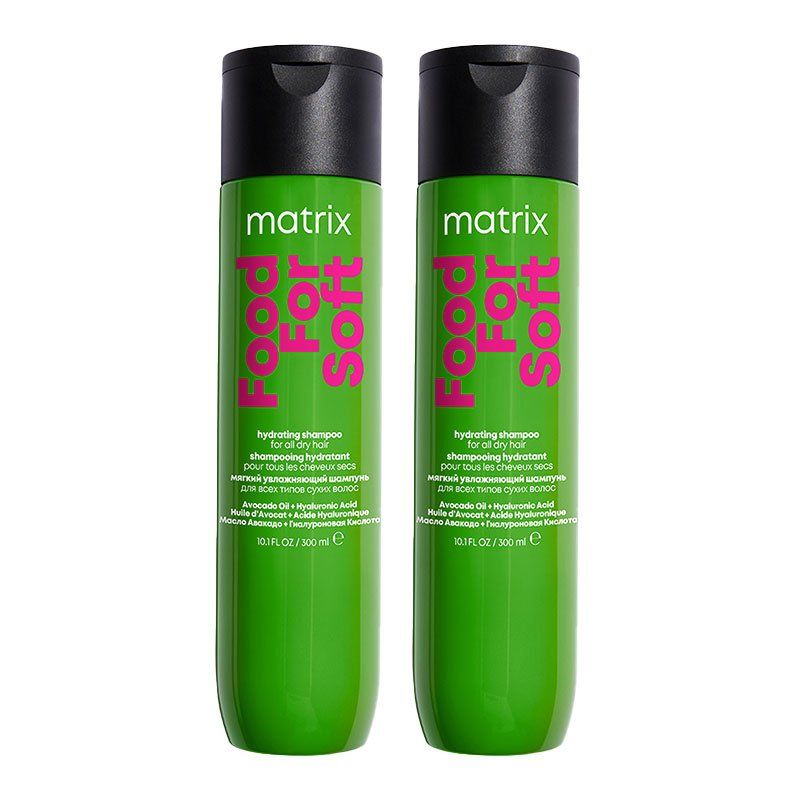 Matrix Food For Soft Hydrating Shampoo 300ml Double in Clear - Image 1