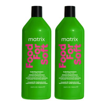 Matrix Food For Soft Hydrating Shampoo with Avocado Oil and Hyaluronic Acid, for dry hair 1000ml Double