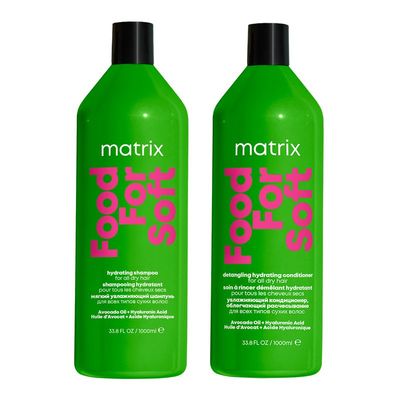 Matrix Food For Soft Hydrating Shampoo & Conditioner 1000ml duo in Green