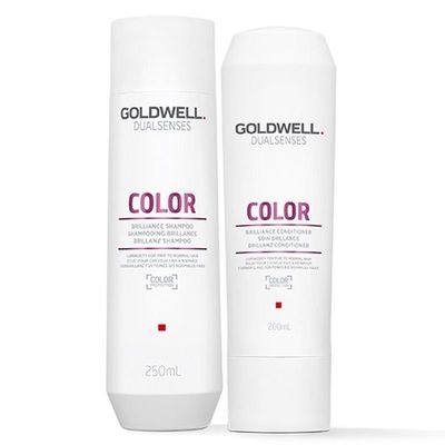 Goldwell Dual Senses Color Brilliance Shampoo 250ml & Conditioner 200ml Duo in Clear