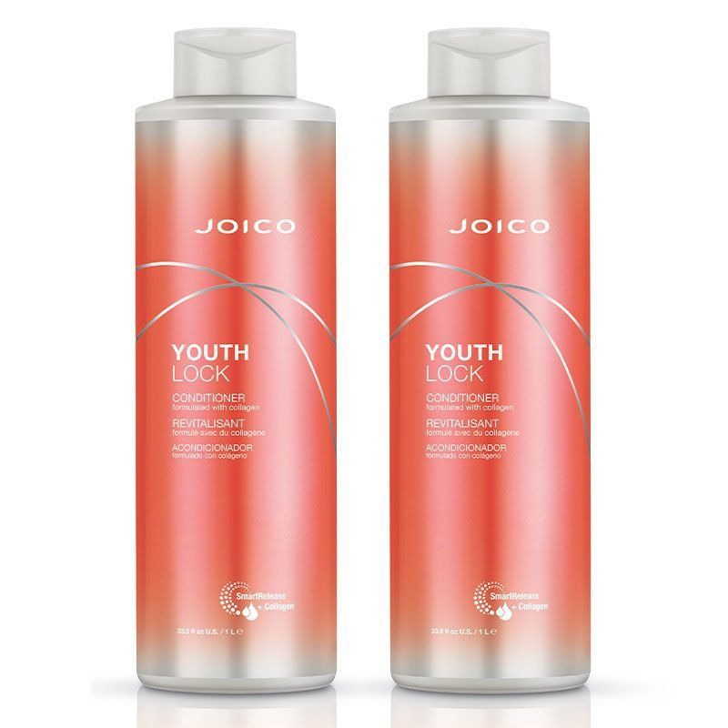 JOICO YouthLock Conditioner 1000ml Double in Clear - Image 1