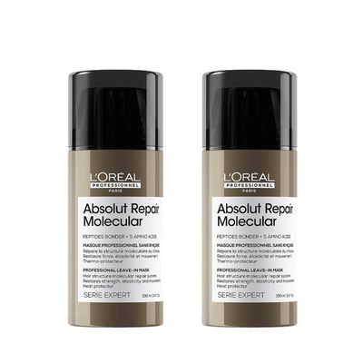 L'Oréal Professionnel Serie Expert Absolut Repair Molecular Leave-In-Mask 100ml Double - Thumbnail 2