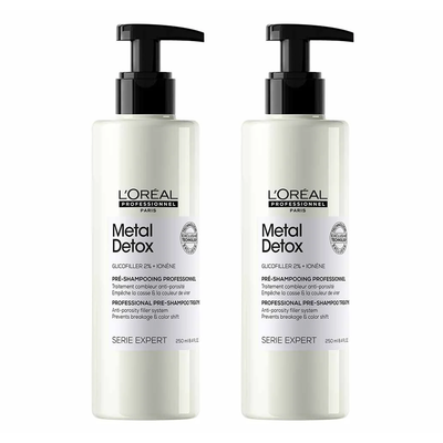 L'Oreal Professionnel Metal Detox Anti-Porosity Filler Pre-Shampoo Treatment 250ml Double in Clear - Thumbnail 2