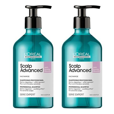 L'Oreal Professionnel Serie Expert Scalp Advanced Anti-Discomfort Dermo-Regulator Shampoo 500ml Double in Clear
