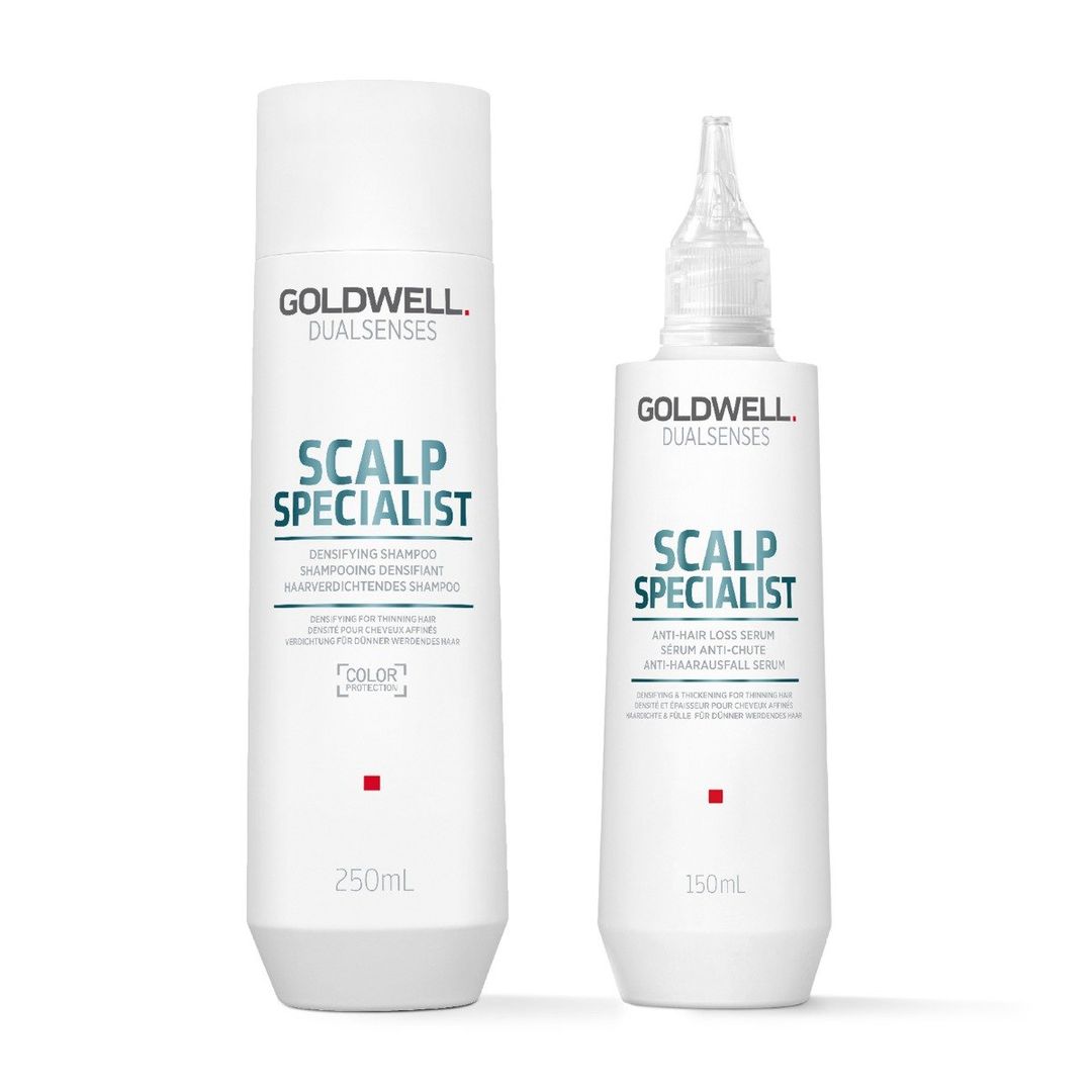 Goldwell Dualsenses Scalp Specialist, Densifying Shampoo 250ml & Goldwell Dualsenses Scalp Specialist, Anti-Hair Loss Serum 150m DUO - Image 1