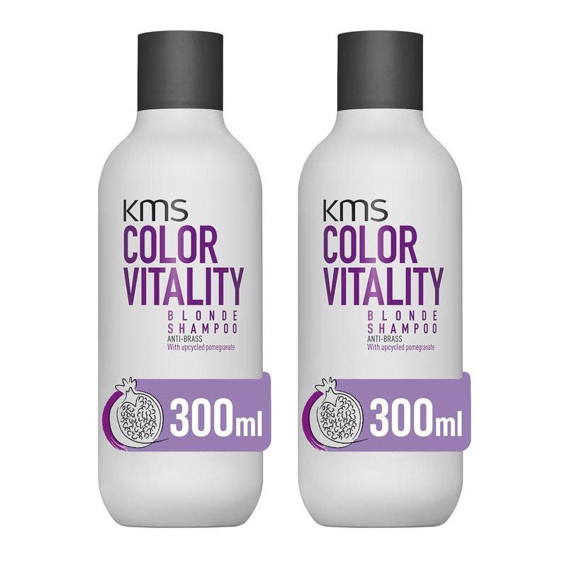 KMS Color Vitality Blonde Shampoo 300ml Double - Image 1