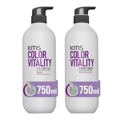 KMS Color Vitality Shampoo 750ml & Conditioner 750ml