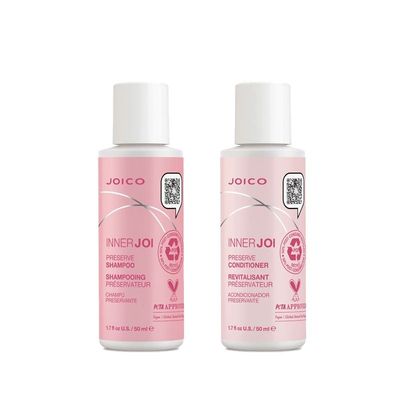 JOICO InnerJoi Preserve Shampoo 50ml & InnerJoi Preserve Conditioner 50ml Duo in Clear - Thumbnail 2