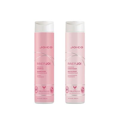 JOICO InnerJoi Preserve Shampoo 300ml & InnerJoi Preserve Conditioner 300ml Duo in Clear