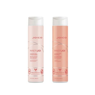 Joico InnerJoi Strengthen Shampoo 300ml & InnerJoi Strengthen Conditioner 300ml Duo