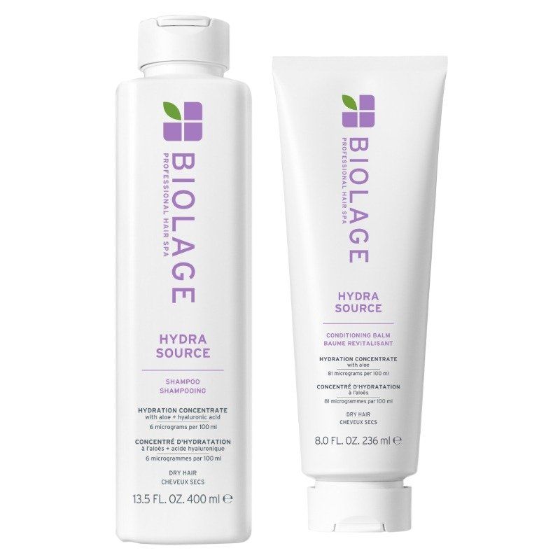 Biolage HydraSource Shampoo 400ml & Conditioning Balm 236ml Duo - Image 1