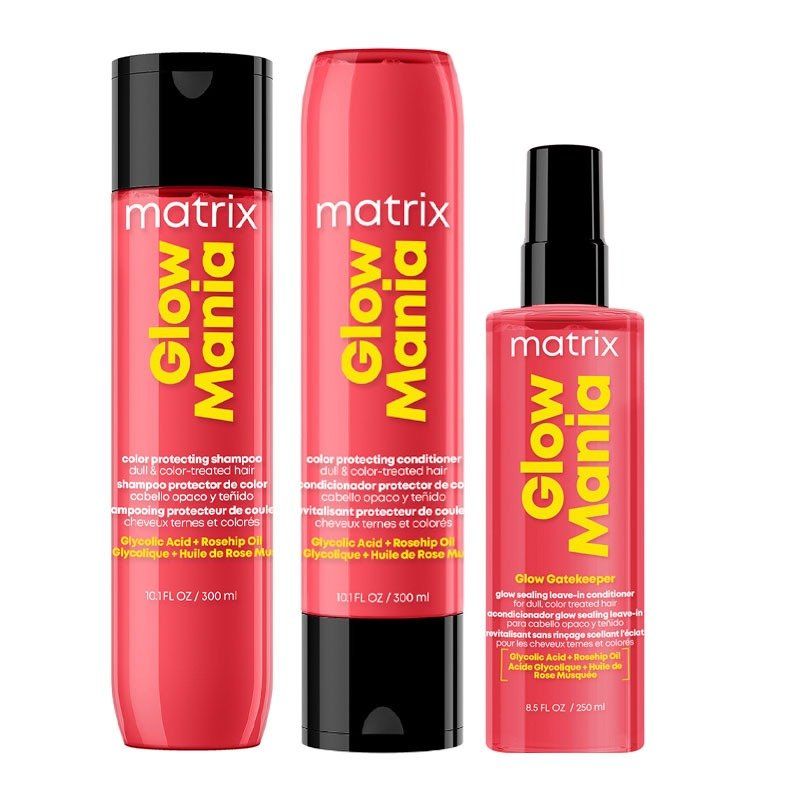 Matrix Glow Mania Shampoo Conditioner Leave-in in Clear - Image 1