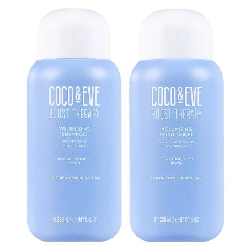 Coco & Eve Boost Therapy Volumising Shampoo Conditioner Duo in Light Blue - Image 1