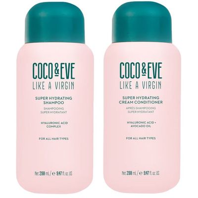 Coco & Eve Like a Virgin Super Hydrating Shampoo 280ml & Conditioner 280ml Duo