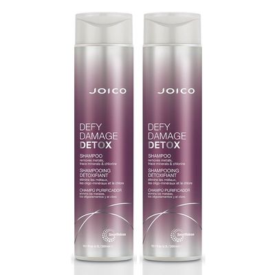 JOICO Defy Damage Detox Cleansing Crème Duo in Purple | Size: 300ml - Thumbnail 2