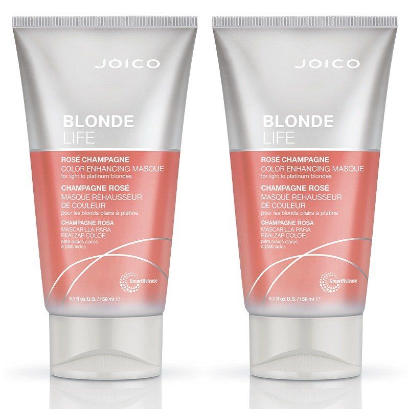 JOICO Blonde Life Rose Champagne Masque Double in Clear - Image 1