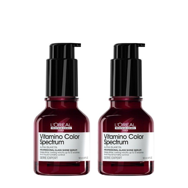 L'Oreal Professionnel Vitamino Color Spectrum Glass Shine Serum Duo in Clear - Image 1