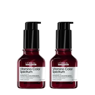 L'Oreal Professionnel Vitamino Color Spectrum Glass Shine Serum Duo in Clear