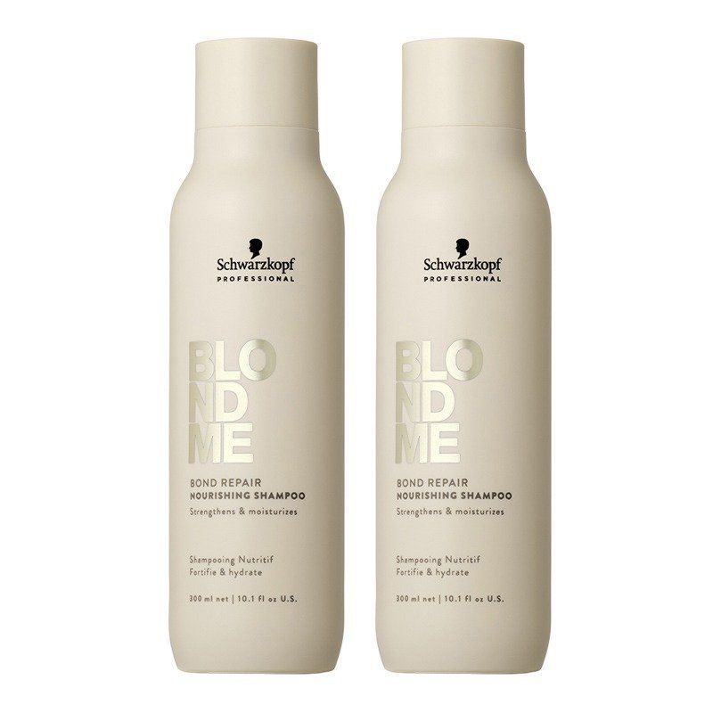 Schwarzkopf Blondme Bond Repair Nourishing Shampoo in Beige - Image 1