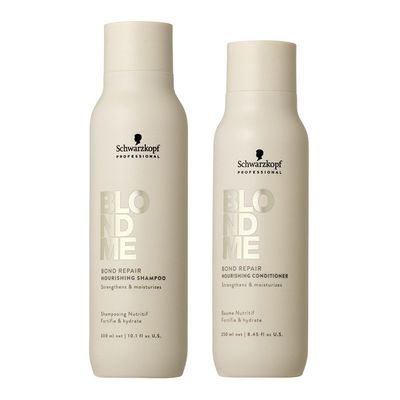 Schwarzkopf Blondme Bond Repair Nourishing Shampoo Conditioner Duo in Beige