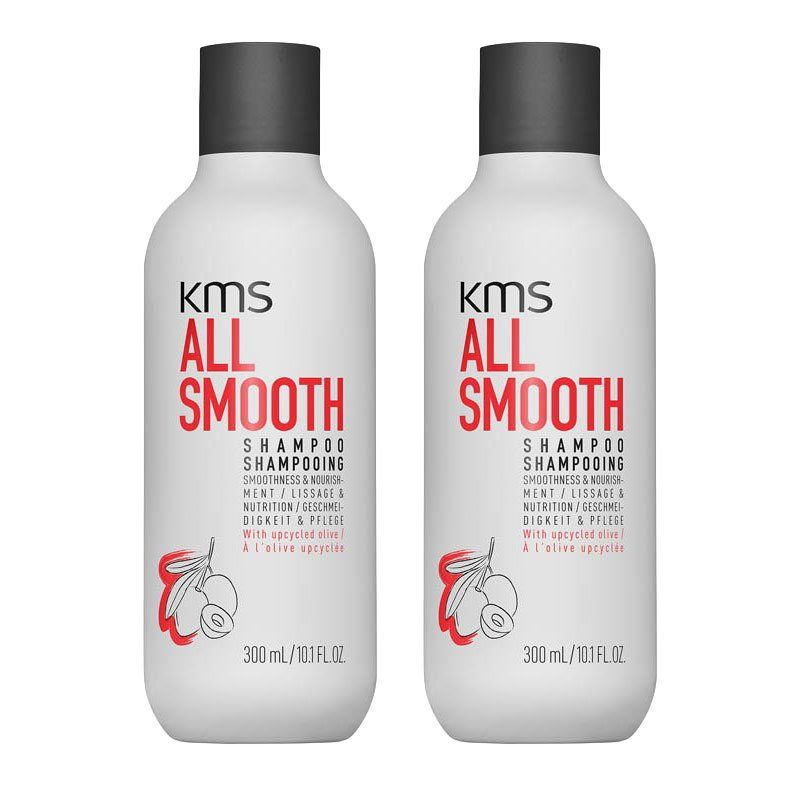 KMS All Smooth Shampoo in White | Size: 300ml - Image 1