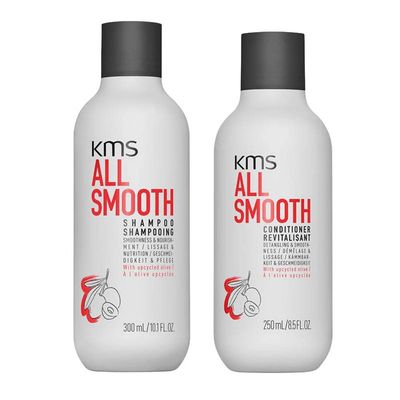 KMS All Smooth Shampoo 300ml & All Smooth Conditioner 250ml Duo