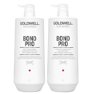 Goldwell Dualsenses Bond Pro Shampoo Conditioner Duo in White