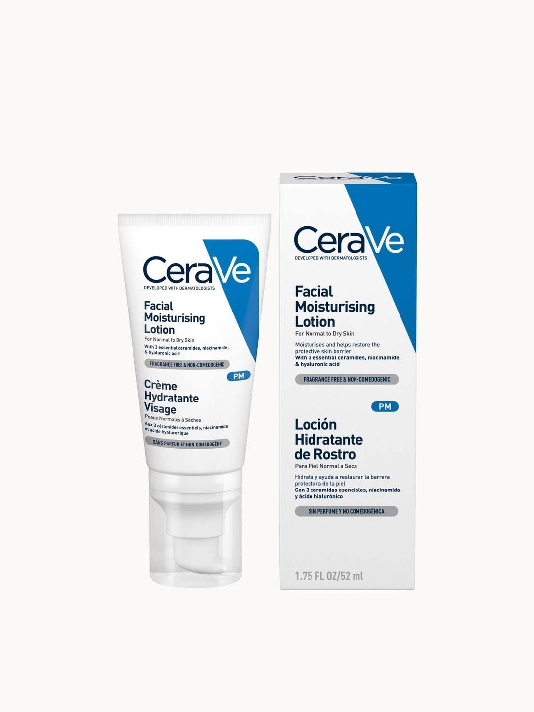 Cerave Intensive Moisturising Lotion 236ml & Facial Moisturising Lotion No SPF 52ml Duo - Image 1