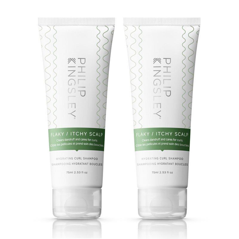Philip Kingsley Flaky/Itchy Scalp Hydrating Curl Anti-Dandruff Shampoo 75ml Double - Image 1