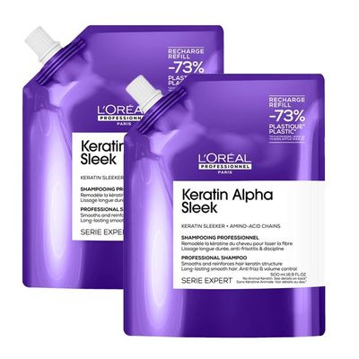 L'Oreal Professionnel Keratin Alpha Sleek Shampoo in Purple