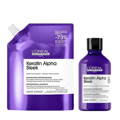 L'Oreal Professionnel Duo Keratin Alpha Sleek Shampoo Refill in Purple