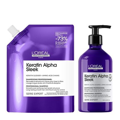 L'Oreal Professionnel Duo Keratin Alpha Sleek Shampoo Refill in Purple